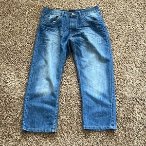 vintage Southpole jeans 38 mens baggy skate y2k crazy fade wash hip hop wide leg